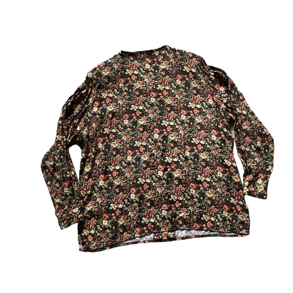 Vintage Floral Button up Lace Collar Western Prairie 14/16 Rodeo Cottage Granny - Picture 2 of 7